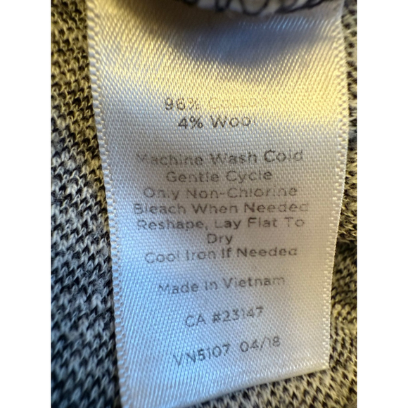 Women's Talbots Gray & White Cowl Neck Sweater MP - Picture 8 of 10